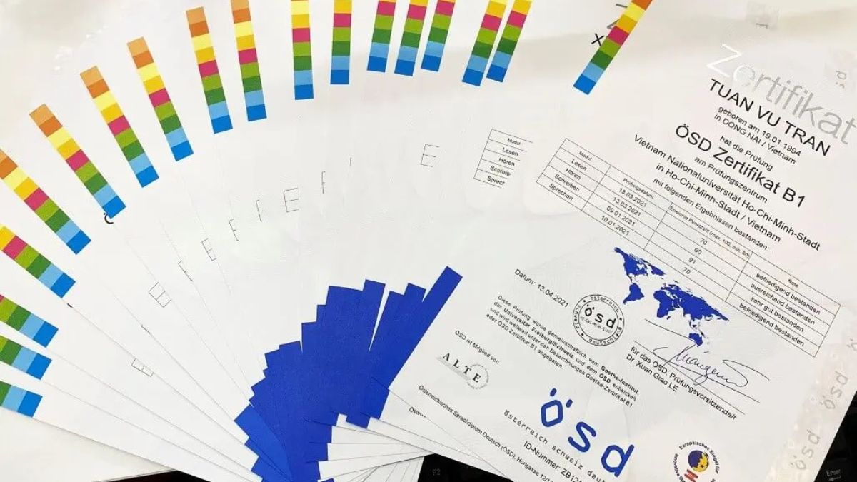 Chứng chỉ tiếng Đức A1