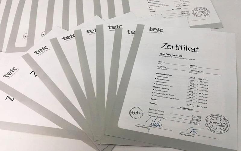 Tiếng Đức trình độ B1 là yêu cầu tối thiểu khi tham gia chương trình Ausbildung